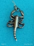 Атрактивен сребърен медальон СКОРПИОН 🦂 ювелирна изработка 28244, снимка 4