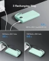 Преносима батерия (power bank) VRURC, модел T1116, с капацитет 10000 mAh и вградени кабели, снимка 4