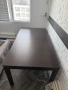 IKEA BJURSTA разтегателна маса – черно-кафява, снимка 2