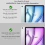 Нов Калъф клавиатура за iPad Air 11 M4 M3 M2 2026 2025 2024 с Pencil държач кейс таблет Айпад, снимка 6