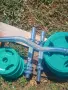 Гумиран фитнес комплект Gorilla Sports лостове и дискове ПОДАРЪК , снимка 5