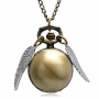 Джобен часовник Harry Potter Golden Snitch Quidditch с верижка – Неръждаема стомана 10168, снимка 3