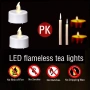 150 броя безпламъчни LED реалистични трептящи свещи, снимка 6