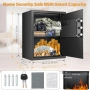 Електронен сейф Mejasg 45L с огнеупорна чанта и аларма, снимка 6