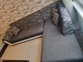 Ъглов диван с функция сън и ракла, снимка 1