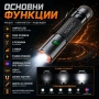 Мини мощен фенер YEMAO M52 – 1500 Лумена, 2 акумулаторни батерии, магнит и USB-C зареждане, снимка 2