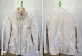 М размер Оригинално MONCLER Дамско Яке Монклер Бежово Дънково 100% Памук, снимка 6
