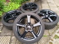 Джанти BORBET 18" 5x114,3 с гуми 225/40/18 Борбет 5х114,3, снимка 1