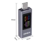 USB-C мултиметър Kowsi KWS-2302C – Тестер 4-30V 12A, PD QC, измерване на капацитет 10437, снимка 6