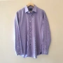 Мъжка риза Tommy Hilfiger Tailored Fit лилава карирана риза размер XL 100% памук, снимка 1