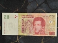 Банкнота - Аржентина - 20 песо UNC | 2003г., снимка 1
