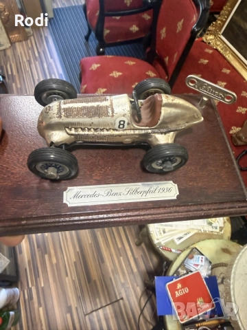 Schuco-Classic Mercedes Grand Prix 1936 (Studio 1050) – Колекционерска количка, снимка 4 - Колекции - 55614772