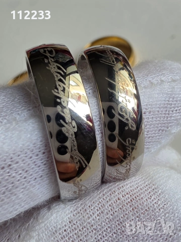 The One Ring-гравирани пръстени от Властелинът на пръстените, снимка 8 - Пръстени - 54765538