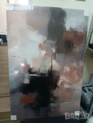 Абстракна картина 90 x 60 см, печат върху платно, голяма декоративна картина на платно, снимка 8 - Картини - 54977948