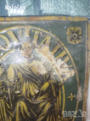 Старинна испанска табела за застраховка срещу пожар (placa de incendio), снимка 3 - Антикварни и старинни предмети - 55562961