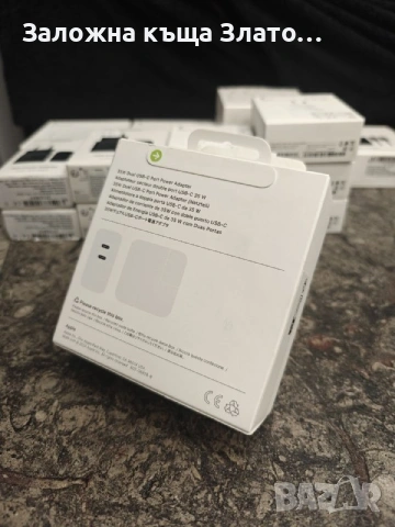 Оригинален Адаптер Apple 35W Dual USB-C Port Power с 2 порта, снимка 2 - Оригинални зарядни - 55249729