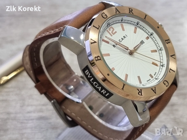 Мъжки часовник Bvlgari Rose gold, снимка 3 - Мъжки - 54607333