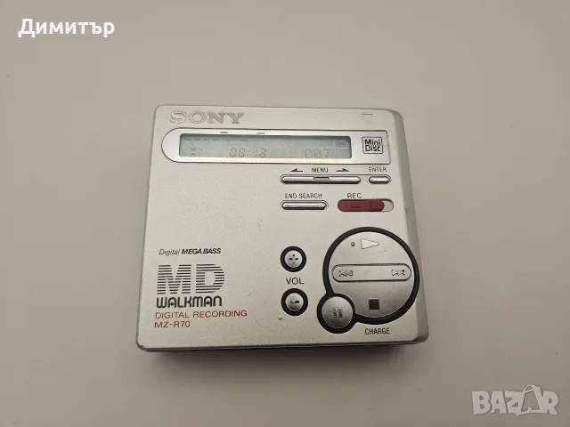 Sony mini disk player MD digital recording walkman MZ-R70 плеър мини диск, снимка 2 - Други - 55390205