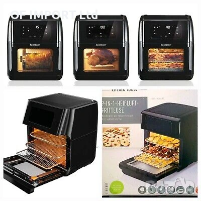 Многофункционален Фритюрник с Горещ Въздух SILVERCREST 9 в 1 SHF 1800 B1