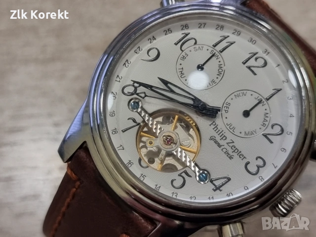 Часовник автомат Philip Zepter, снимка 8 - Мъжки - 54008385