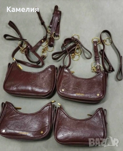 Луксозна mini hobo чанта - еко кожа - златни детайли - НОВА, снимка 7 - Чанти - 54945819