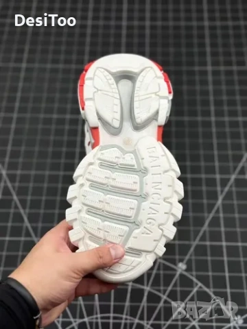 Balenciaga Track Sneaker "White/Red" , снимка 3 - Маратонки - 54358803