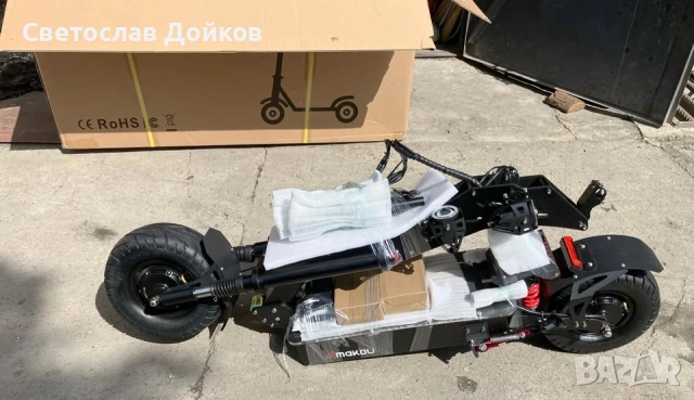 Голяма електрическа тротинетка 13", 8000W, 40A 72V, снимка 10 - Велосипеди - 54100975