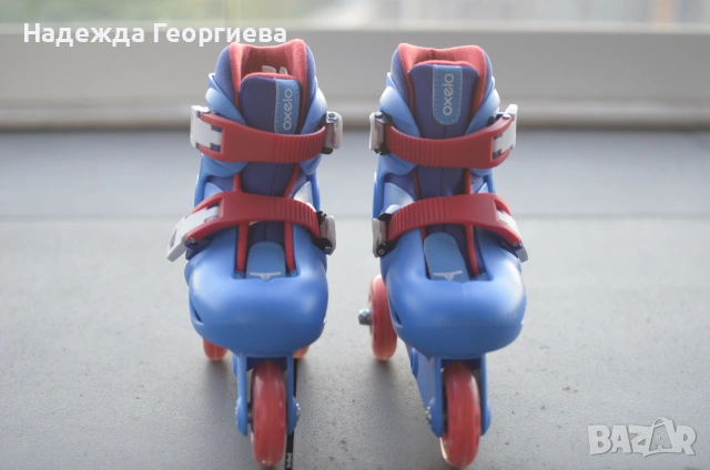 Детски ролери 26-28 номер Oxelo Play 3 в синьо и червено, снимка 5 - Ролери, кънки - 55221659