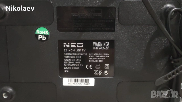 NEO Led TV 32'' за части, снимка 4 - Телевизори - 55212312