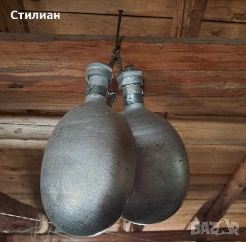 Ведро, бъклица, меден менец и войнишки манерки, снимка 4 - Антикварни и старинни предмети - 54579347