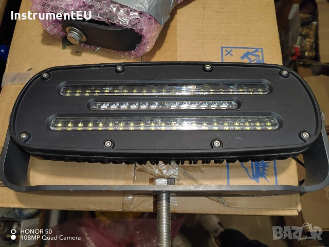 Професионален LED/IR LED периметърен прожектор – 24V (за специализирана техника)