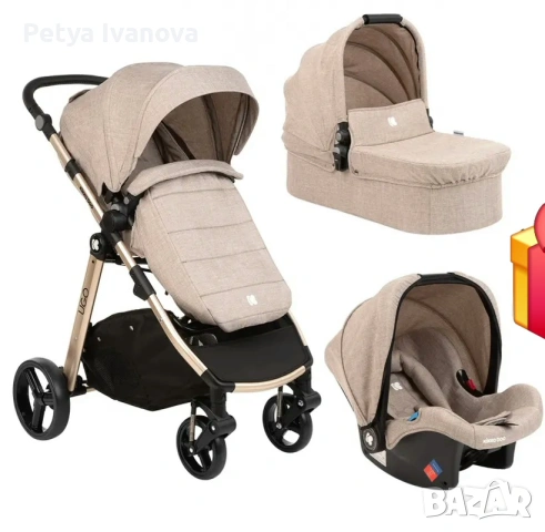 Продавам количка 3в1 на Kika Boo, снимка 3 - Детски колички - 54812337