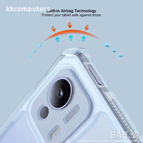 XUNDD калъф за Xiaomi Pad 7 Ultra – TPU+PC, подставка, Airbag, протектор, черен, снимка 2 - Калъфи, кейсове - 54520046