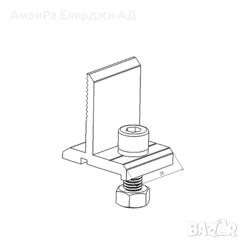 Съединителен елемент между профил 06 и кука TRH-11 , снимка 2 - Друга електроника - 54048981