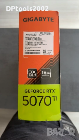 Gigabyte GeForce RTX 5070 Ti WINDFORCE OC SFF 16GB GDDR7 – НОВА, снимка 2 - Видеокарти - 54998590