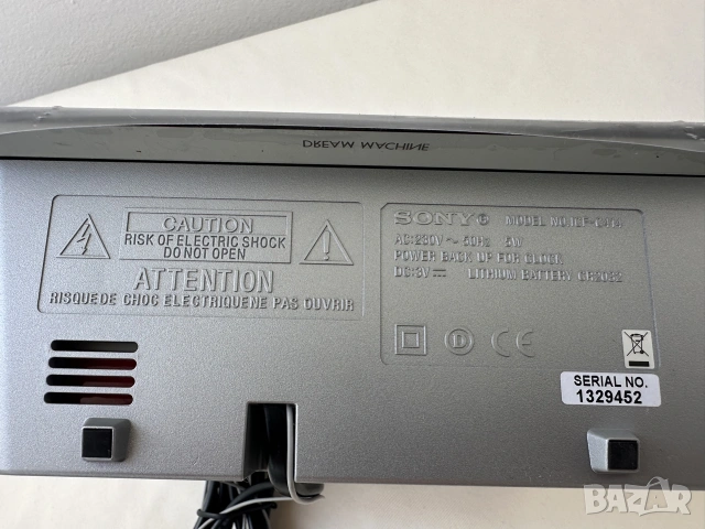 SONY ICF-C414-часовник радио, снимка 5 - Радиокасетофони, транзистори - 55188044