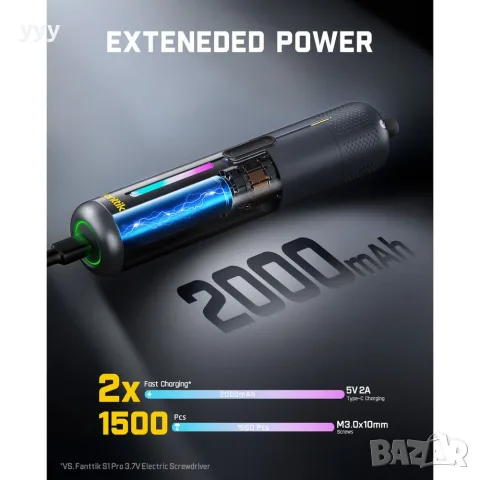 Fanttik Nex S 2 Pro електрическа отверка, снимка 5 - Отвертки - 55428797