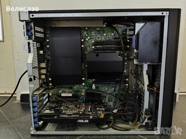 DELL Precision T7600 с Xeon E5-2667/ 16GB DDR3 ECC/ RX 580 4GB/ 1300W, снимка 2 - Работни компютри - 55250496