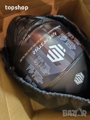 Чисто нова Каска за Мотор ILM-MF521 – Матово Черна, ECE 22.06 & DOT Сертифицирана 