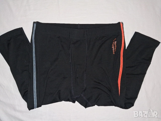 2 броя  - Northern Playground Ziplongs 3/4 и Bergans Fjellrapp 3/4 Tights (XL) термо клин мерино, снимка 4 - Спортни дрехи, екипи - 48231057