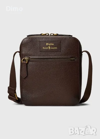 Кожена кросбоди чанта с лого POLO RALPH LAUREN