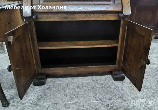 Масивен дъбов секретер, снимка 4 - Бюра - 55391071