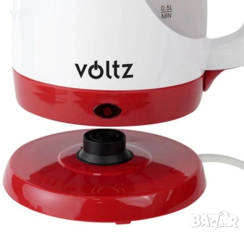 Електрическа кана Voltz Premium, 1300W, 0.9л., бяло/черно, бяло/червено, 2 ГОДИНИ ГАРАНЦИЯ, снимка 5 - Кани - 54922757