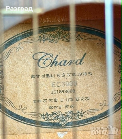 Китара Chard EC390 със стойка, снимка 9 - Китари - 54930897