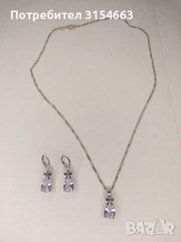 Комплект колие и обици , снимка 6 - Бижутерийни комплекти - 54209140