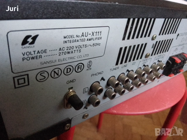 Sansui au x 111 усилвател за ремонт/части, снимка 4 - Ресийвъри, усилватели, смесителни пултове - 54976671