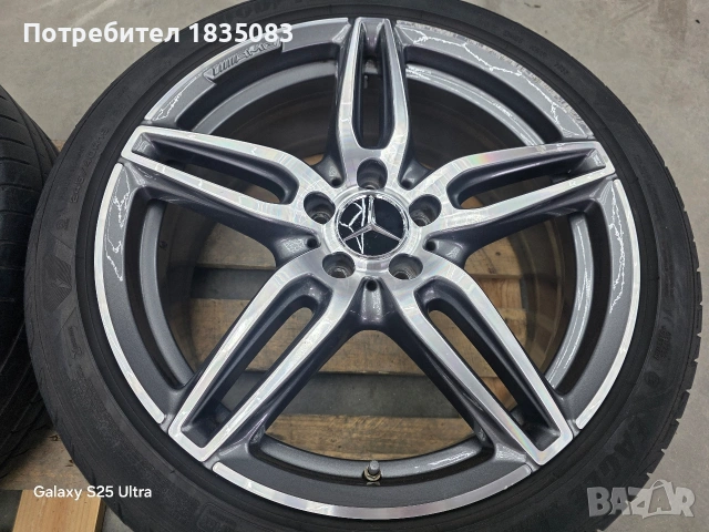 Лети джанти 19ки 5х112 Mercedes AMG + летни гуми GoodYear, снимка 7 - Гуми и джанти - 54528553