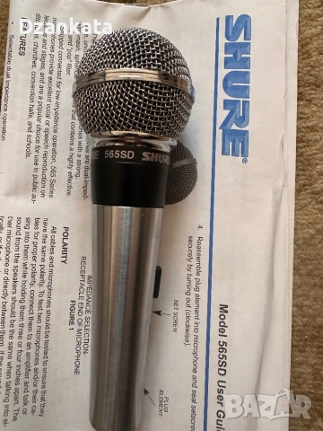 SHURE 565 SD, снимка 6 - Микрофони - 54550292
