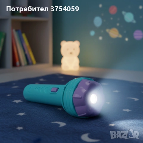 Плюшена играчка с нощна лампа 2в1 + детски фенер-проектор със светлинни картинки – комплект за уют и, снимка 8 - Плюшени играчки - 55179106