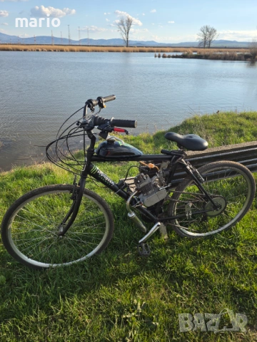 Продавам веломотор с чисто нов двигател 80 сс най добро качество, снимка 2 - Велосипеди - 53942601